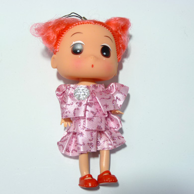 儿童玩具娃娃  大头 玩偶 公主韩国迷糊娃娃 女孩玩具包包挂件钥匙链芭比娃娃挂件C2-4-5