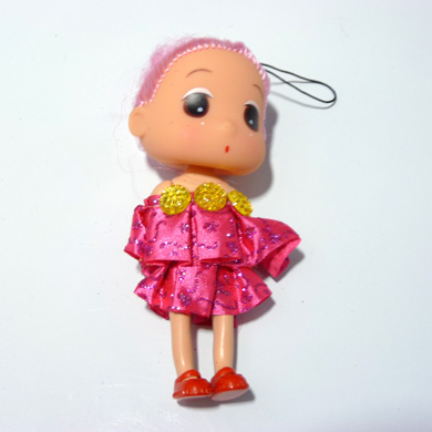 儿童玩具娃娃  大头 玩偶 公主韩国迷糊娃娃 女孩玩具包包挂件钥匙链芭比娃娃挂件C2-4-5