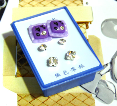 B2-3-4点钻新款耳钉三件套