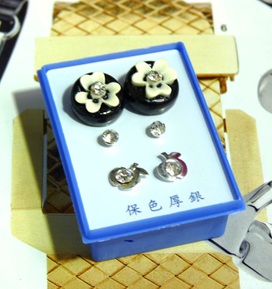 B2-3-4点钻新款耳钉三件套