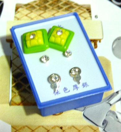 B2-3-4点钻新款耳钉三件套