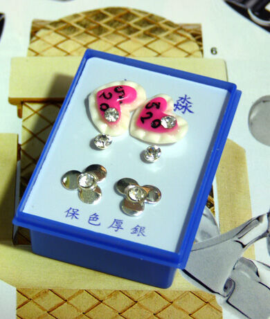 B2-3-4点钻新款耳钉三件套