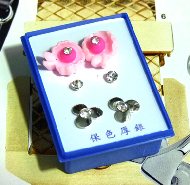 B2-3-4点钻新款耳钉三件套