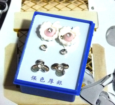 B2-3-4点钻新款耳钉三件套