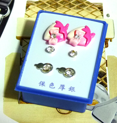 B2-3-4点钻新款耳钉三件套