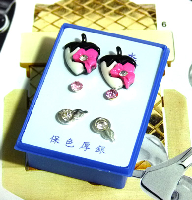 B2-3-4点钻新款耳钉三件套