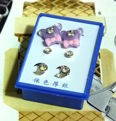 点钻新款耳钉三件套B2-3-4