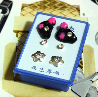 点钻新款耳钉三件套 B2-3-4