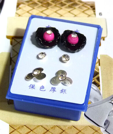 点钻新款耳钉三件套 B2-3-4