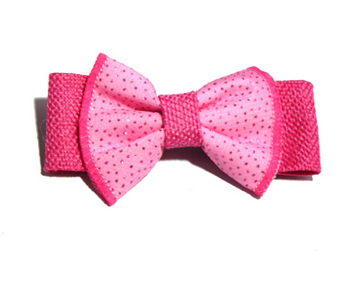 新款百搭时尚甜美可爱珍珠水钻雪纺蝴蝶结压夹边夹头饰C3-3-1