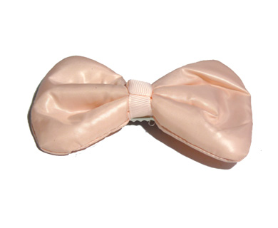 新款百搭时尚甜美可爱珍珠水钻雪纺蝴蝶结压夹边夹头饰C3-3-1