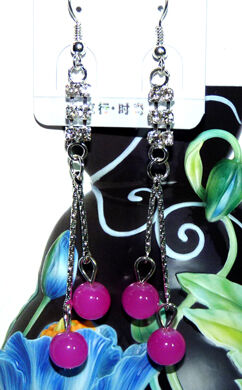 亚太流行亮钻珍珠葡萄耳环