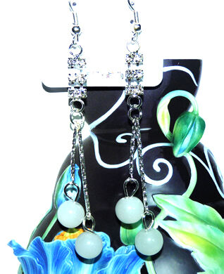 亚太流行亮钻珍珠葡萄耳环