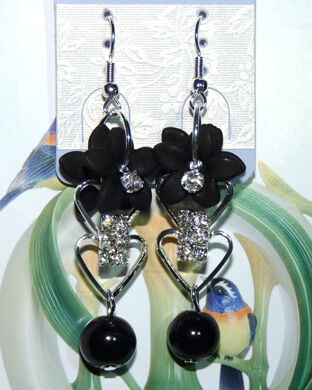 亚太流行花环亮钻烫金耳环C4-3-1