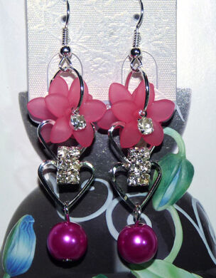 亚太流行花环亮钻烫金耳环C4-3-1