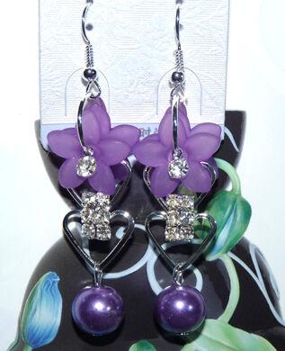 亚太流行花环亮钻烫金耳环C4-3-1