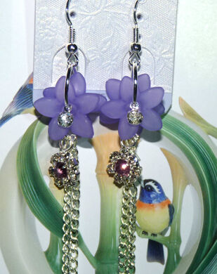 亚太流行亮钻花环海洋之星耳环C3-1-2