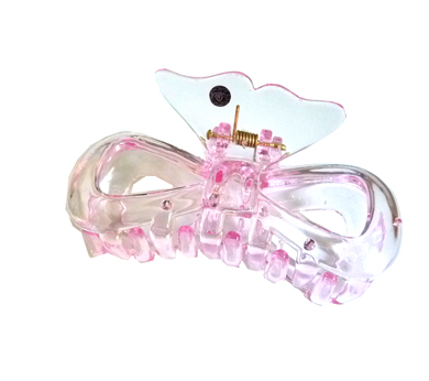 新款水晶质感蝶尾篓空爪夹B2-5-4