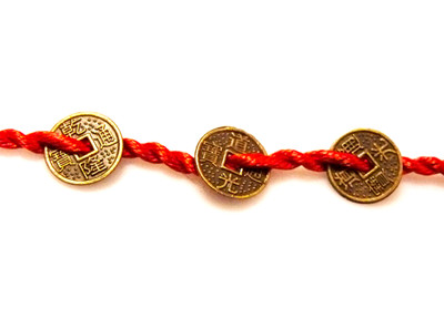 节日庆典特价/护身铜钱/红绳手链c6c7空白-2