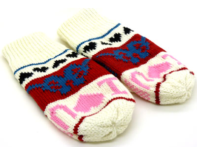 女士秋冬季毛线连指手套 韩版可爱保暖手套这个冬天不怕冷