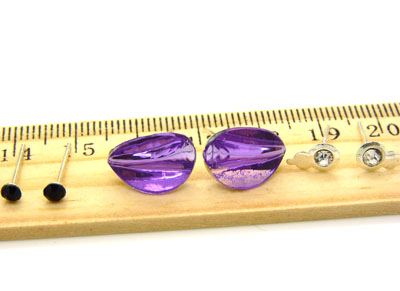 欧洲流行饰品 可爱水滴三件套耳饰