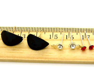 欧洲流行饰品 可爱水滴三件套耳饰