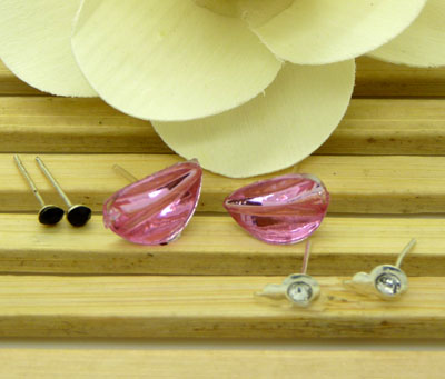 欧洲流行饰品 可爱水滴三件套耳饰