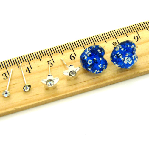 欧洲流行饰品 可爱水滴三件套耳饰