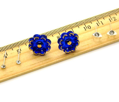 欧洲流行饰品 可爱水滴三件套耳饰