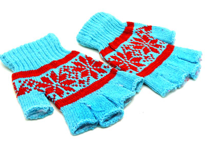 加厚半指羊绒手套  冬季可爱半指手套 韩国版保暖半指手套（女）（10号）