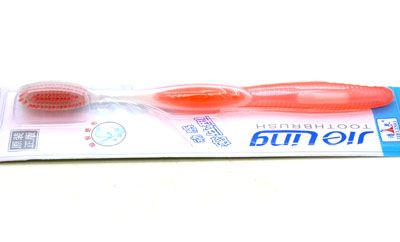 软毛细毛牙刷 抗菌牙刷 健齿牙刷---9024洁灵卡座单支牙刷