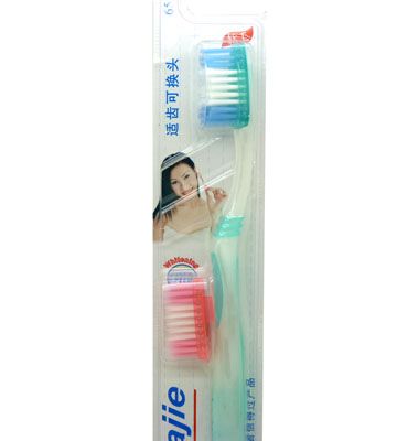 软毛细毛牙刷 抗菌牙刷 健齿牙刷---653换头牙刷
