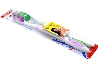 软毛细毛牙刷 抗菌牙刷 健齿牙刷---649双支雅洁牙刷