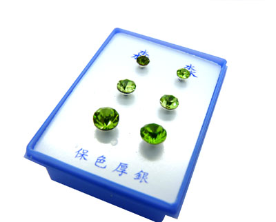 甜美时尚淑女气质镶钻三件套耳钉耳饰2013新款 镶钻 耳钉三件套C3-2-4