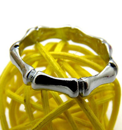 韩版镀金光色面金戒指 骨感保色戒指 竹节戒指