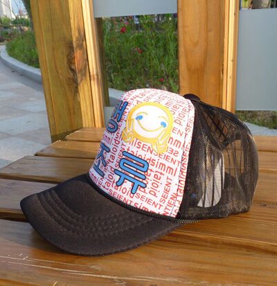 新款夏季棒球帽 遮阳帽休闲运动凉帽 韩版字母图案刺绣时尚凉帽