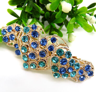 韩版 水钻合金蝴蝶结发夹顶夹发饰 时尚边夹发卡马尾夹横夹