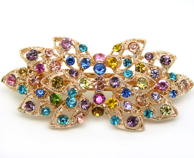 韩版 水钻合金蝴蝶结发夹顶夹发饰 时尚边夹发卡马尾夹横夹