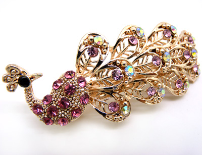 韩版 水钻合金蝴蝶结发夹顶夹发饰 时尚边夹发卡马尾夹横夹