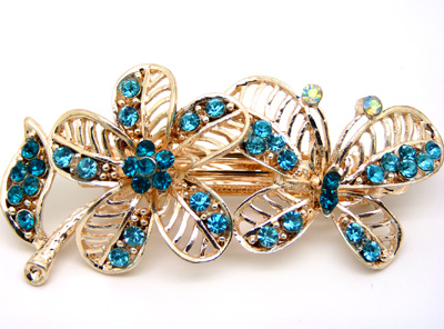 韩版 水钻合金蝴蝶结发夹顶夹发饰 时尚边夹发卡马尾夹横夹