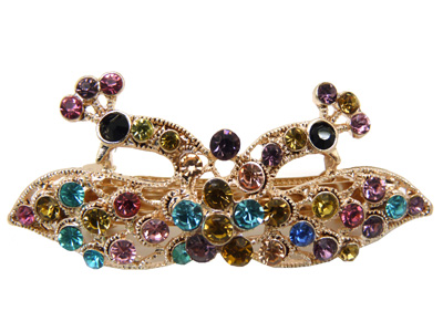 韩版 水钻合金蝴蝶结发夹顶夹发饰 时尚边夹发卡马尾夹横夹