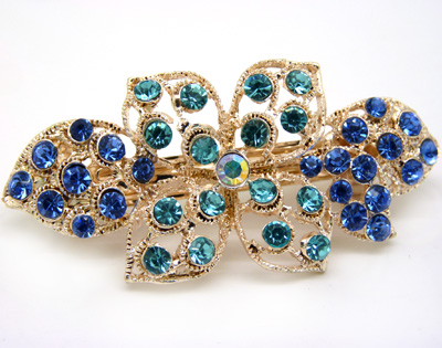 韩版 水钻合金蝴蝶结发夹顶夹发饰 时尚边夹发卡马尾夹横夹