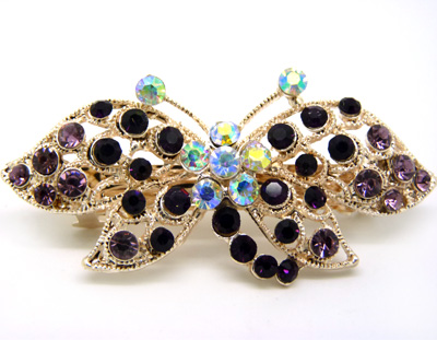 韩版 水钻合金蝴蝶结发夹顶夹发饰 时尚边夹发卡马尾夹横夹