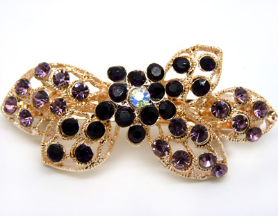 ★★★特价★★★韩版最新头饰弹簧夹 水钻合金发夹顶夹发饰 时尚边夹发卡 马尾夹横夹 奢华头饰--------2 B8-1-5