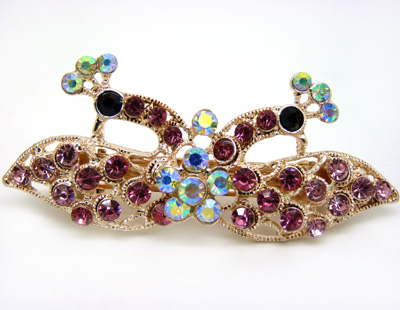 ★★★特价★★★韩版最新头饰弹簧夹 水钻合金发夹顶夹发饰 时尚边夹发卡 马尾夹横夹 奢华头饰--------2 B8-1-5