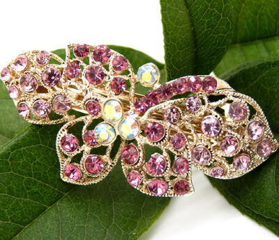 ★★★特价★★★韩版最新头饰弹簧夹 水钻合金发夹顶夹发饰 时尚边夹发卡 马尾夹横夹 奢华头饰--------2 B8-1-5