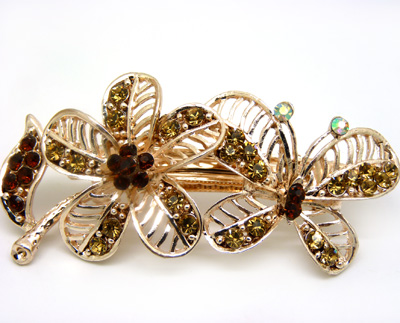 ★★★特价★★★韩版最新头饰弹簧夹 水钻合金发夹顶夹发饰 时尚边夹发卡 马尾夹横夹 奢华头饰--------2 B8-1-5