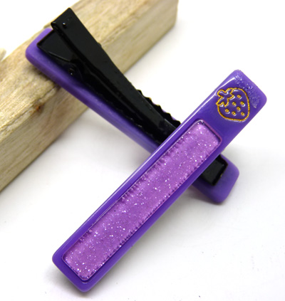 个性亚克力对夹 韩国糖果亚光磨砂对夹 金粉卡通亮光发卡饰品B3-4-3