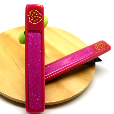 个性亚克力对夹 韩国糖果亚光磨砂对夹 金粉卡通亮光发卡饰品B3-4-3