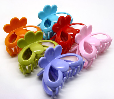 新款中号韩版简约亚克力发抓 蝴蝶结发夹 抓夹头发固定爪子竖夹抓夹B2-5-4